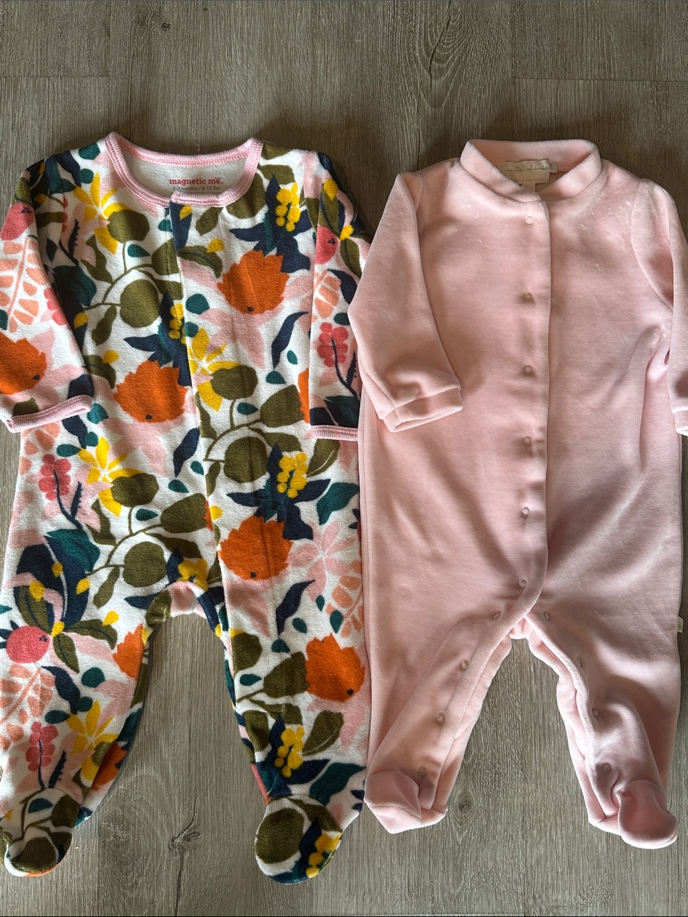 Marie Chantal and Magnetic Me Baby Girl Sleepsuit Sleeper Warm Bundle 0-3 Months